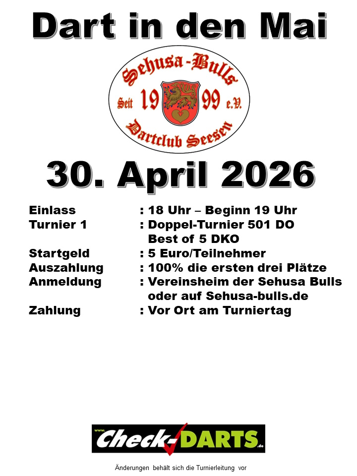 Dart in den Mai 2026 1
